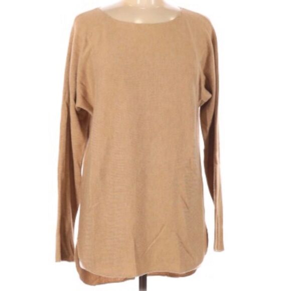INTERNATIONAL CONCEPTS | Tan Wool Blend Sweater Women’s Size Large - Picture 1 of 10